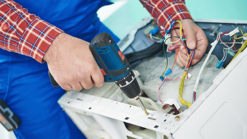 Kalecik Termoteknik Termoteknik çamaşır makinesi kart tamiri – Su almama arızası orijinal parça ile giderildi. - Teknik servis örneği